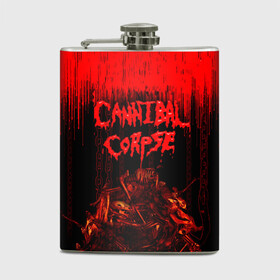 Фляга с принтом CANNIBAL CORPSE в Рязани, металлический корпус | емкость 0,22 л, размер 125 х 94 мм. Виниловая наклейка запечатывается полностью | blood | cannibal corpse | death metal | grunge | hardcore | music | punk | rock | usa | группа | канибал | кровь | метал | музыка | рок | сша | труп