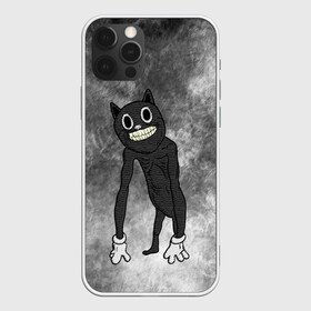 Чехол для iPhone 12 Pro с принтом Cartoon cat в Рязани, силикон | область печати: задняя сторона чехла, без боковых панелей | cartoon cat | crazy | horror | kitty | monster | безумный | враг | животные | зверь | злодей | злой кот | зубы | картун кэт | киска | кот | кошак | монстр | мультяшный кот | оскал | персонаж | страшилки | сумасшедший