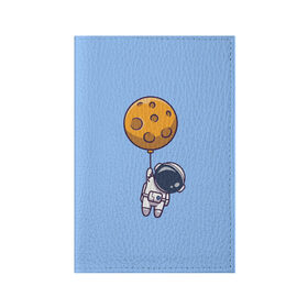 Обложка для паспорта матовая кожа с принтом Космонавт с шариком в Рязани, натуральная матовая кожа | размер 19,3 х 13,7 см; прозрачные пластиковые крепления | Тематика изображения на принте: cosmonaut | граффити | космонавт | космонавт с шариком | космос | милый космонавт | рисунок | шарик планета