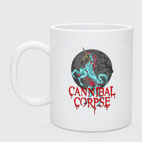 Кружка керамическая с принтом Cannibal Corpse | Труп Каннибала (Z) в Рязани, керамика | объем — 330 мл, диаметр — 80 мм. Принт наносится на бока кружки, можно сделать два разных изображения | Тематика изображения на принте: cannibal | cannibal corpse | corpse | death metal | deathgrind | алекс уэбстер | брутальный дэт метал | дэт метал | дэтграйнд | пол мазуркевич | роб барретт | труп каннибала