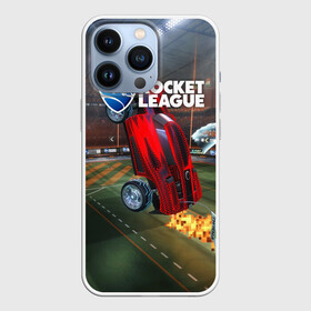 Чехол для iPhone 13 Pro с принтом Rocket League в Рязани,  |  | Тематика изображения на принте: cars | game | games | rocket league | гонка | гонки | машина | машины | рокет лига