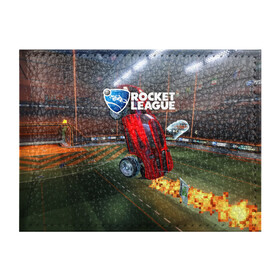 Обложка для студенческого билета с принтом Rocket League в Рязани, натуральная кожа | Размер: 11*8 см; Печать на всей внешней стороне | cars | game | games | rocket league | гонка | гонки | машина | машины | рокет лига