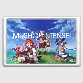 Магнит 45*70 с принтом Mushoku Tensei в Рязани, Пластик | Размер: 78*52 мм; Размер печати: 70*45 | anime | mushoku tensei | авантюристы | аниме | анимэ | безработный | гислен | драма | другой мир | лилия | луффи | маги | магия | мигурдиа | неко | реинкарнация безработного | реинкорнация | рокси | рудеус | руди