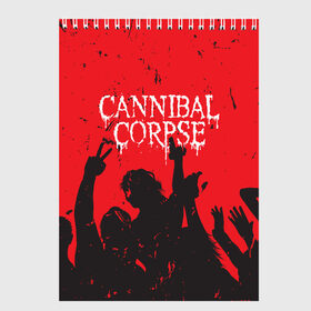 Скетчбук с принтом Cannibal Corpse | Труп Каннибала (Z) в Рязани, 100% бумага
 | 48 листов, плотность листов — 100 г/м2, плотность картонной обложки — 250 г/м2. Листы скреплены сверху удобной пружинной спиралью | cannibal | cannibal corpse | corpse | death metal | deathgrind | алекс уэбстер | брутальный дэт метал | дэт метал | дэтграйнд | пол мазуркевич | роб барретт | труп каннибала