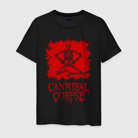 Мужская футболка хлопок с принтом Cannibal Corpse | Труп Каннибала (Z) в Рязани, 100% хлопок | прямой крой, круглый вырез горловины, длина до линии бедер, слегка спущенное плечо. | blood | cannibal | cannibal corpse | corpse | death metal | deathgrind | алекс уэбстер | брутальный дэт метал | дэт метал | дэтграйнд | кровь | пол мазуркевич | роб барретт | скелет | труп каннибала