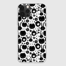 Чехол для iPhone 12 Pro Max с принтом Мультяшки в Рязани, Силикон |  | bear | cartoon | childrens | hare | kind | owl | starfish | toon | детская | заяц | медведь | морская звезда | мультфильм | мультяшки | сова