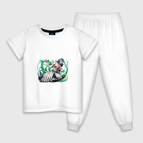 Детская пижама хлопок с принтом Блич в Рязани, 100% хлопок |  брюки и футболка прямого кроя, без карманов, на брюках мягкая резинка на поясе и по низу штанин
 | Тематика изображения на принте: anime | bleach | hero | manga | блич | герой