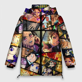 Женская зимняя куртка Oversize с принтом КЛИНОК РАССЕКАЮЩИЙ ДЕМОНОВ в Рязани, верх — 100% полиэстер; подкладка — 100% полиэстер; утеплитель — 100% полиэстер | длина ниже бедра, силуэт Оверсайз. Есть воротник-стойка, отстегивающийся капюшон и ветрозащитная планка. 

Боковые карманы с листочкой на кнопках и внутренний карман на молнии | anime | nezuko | аниме | гию томиока | зеницу агацума | клинок рассекающий демонов | манга | мультик | мультфильм | незуко | незуко камадо | поезд бесконечный | сериал | танджиро камадо | шинобу кочо.