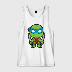 Мужская майка хлопок с принтом Leonardo в Рязани, 100% хлопок |  | donatello | leonardo | michelangelo | ninja | pizza | raphael | turtles | донателло | животные | карате | комикс | комиксы | леонардо | микеланджело | мультфильм | мутант | мутанты | ниндзя | пицца | рафаэль | сплинтер | супергерой