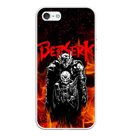 Чехол для iPhone 5/5S матовый с принтом BERSERK в Рязани, Силикон | Область печати: задняя сторона чехла, без боковых панелей | anime | berserk | manga | аниме | берсерк | манга | мультик | мультфильм | японская анимация.