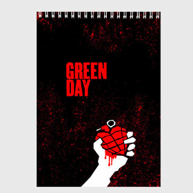 Скетчбук с принтом green day в Рязани, 100% бумага
 | 48 листов, плотность листов — 100 г/м2, плотность картонной обложки — 250 г/м2. Листы скреплены сверху удобной пружинной спиралью | Тематика изображения на принте: american idiot | boulevard of broke | day | green | green day | green day hits | green day lyrics | green day mix | green day music video | green day official | green day songs | green day videos | greenday | music | music video | official | warner record