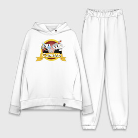 Женский костюм хлопок Oversize с принтом CUPHEAD   КАПХЕД. в Рязани,  |  | cuphead | боссы | игра | капхед