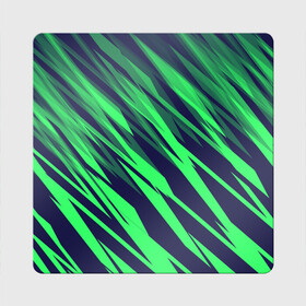 Магнит виниловый Квадрат с принтом Абстрактный дизайн ,,Зелень