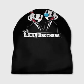 Шапка 3D с принтом The Soul Brothers в Рязани, 100% полиэстер | универсальный размер, печать по всей поверхности изделия | art | brothers | cartoon | cup | cuphead | devil | dice | game | king | mugman | soul | the | арт | бос | босс | братья | голова | демон | душа | дьявол | игра | капхед | магмен | мультик | мультфильм | платформер | чаша | чашка | человек | чер