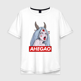 Мужская футболка хлопок Oversize с принтом AHEGAO KAGUYA | АХЕГАО КАГУЯ в Рязани, 100% хлопок | свободный крой, круглый ворот, “спинка” длиннее передней части | Тематика изображения на принте: ahegao | japanese anime | kawai | kowai | oppai | otaku | senpai | sugoi | waifu | yandere | ахегао | ковай | отаку | семпай | сенпай | сэмпай | яндере | японская анимация