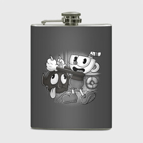 Фляга с принтом CUPHEAD в Рязани, металлический корпус | емкость 0,22 л, размер 125 х 94 мм. Виниловая наклейка запечатывается полностью | art | cartoon | cup | cuphead | devil | dice | game | king | mugman | the | арт | бос | босс | голова | демон | дьявол | игра | капхед | магмен | мультик | мультфильм | платформер | чаша | чашка | человек | черт