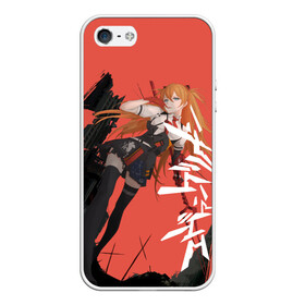 Чехол для iPhone 5/5S матовый с принтом Evangelion Asuka Langley в Рязани, Силикон | Область печати: задняя сторона чехла, без боковых панелей | eva | eva 00 | eva 01 | eva 02 | rei | rei ayanami | shinji ikari | аска | ева | ева 02 | евангелион