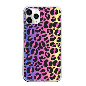 Чехол для iPhone 11 Pro Max матовый с принтом Neon Leopard Pattern в Рязани, Силикон |  | Тематика изображения на принте: africa | afrika | gradient | summer | tropical | африка | африканский узор | градиент | леопард | леопардовый узор | лето | неон | неоновое свечение | паттерт | пятна | разные цвета | саванна | тропики | тропический узор