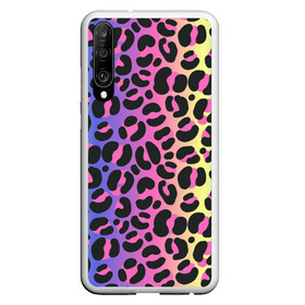 Чехол для Honor P30 с принтом Neon Leopard Pattern в Рязани, Силикон | Область печати: задняя сторона чехла, без боковых панелей | Тематика изображения на принте: africa | afrika | gradient | summer | tropical | африка | африканский узор | градиент | леопард | леопардовый узор | лето | неон | неоновое свечение | паттерт | пятна | разные цвета | саванна | тропики | тропический узор