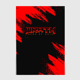 Постер с принтом WRATH: Aeon of Ruin LOGO в Рязани, 100% бумага
 | бумага, плотность 150 мг. Матовая, но за счет высокого коэффициента гладкости имеет небольшой блеск и дает на свету блики, но в отличии от глянцевой бумаги не покрыта лаком | 90 е | aeon of ruin | quake | tegunvteg | wrath | wrath: aeon of ruin | игра | компьютерная игра | монстры | ретро | реьро шутер | шутер