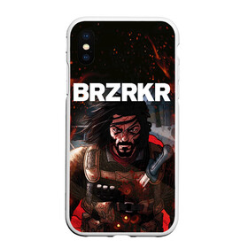 Чехол для iPhone XS Max матовый с принтом BRZRKR в Рязани, Силикон | Область печати: задняя сторона чехла, без боковых панелей | anime | berserker | brzrkr | keanu reeves | netflix | аниме | берсерк | киану ривз | мультфильм. | нетфликс