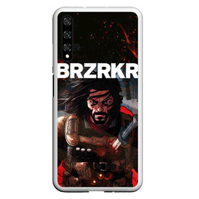 Чехол для Honor 20 с принтом BRZRKR в Рязани, Силикон | Область печати: задняя сторона чехла, без боковых панелей | anime | berserker | brzrkr | keanu reeves | netflix | аниме | берсерк | киану ривз | мультфильм. | нетфликс