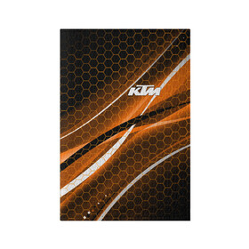 Обложка для паспорта матовая кожа с принтом KTM | КТМ в Рязани, натуральная матовая кожа | размер 19,3 х 13,7 см; прозрачные пластиковые крепления | enduro | ktm | moto | moto sport | motocycle | orange | sportmotorcycle | ктм | мото | мото спорт | мотоспорт | оранжевый | спорт мото