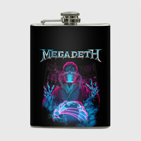 Фляга с принтом MEGADETH в Рязани, металлический корпус | емкость 0,22 л, размер 125 х 94 мм. Виниловая наклейка запечатывается полностью | grange | hardcore | megadeth | metal | music | punk | rock | trash | usa | мастейн | мегадес | метал | музыка | панк | рок | трэш