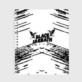 Тетрадь с принтом black sabbath в Рязани, 100% бумага | 48 листов, плотность листов — 60 г/м2, плотность картонной обложки — 250 г/м2. Листы скреплены сбоку удобной пружинной спиралью. Уголки страниц и обложки скругленные. Цвет линий — светло-серый
 | Тематика изображения на принте: bill ward (musical artist) | black | black sabbath | black sabbath (musical group) | butler | geezer | iommi | osbourne | ozzy | ozzy osbourne | ozzy osbourne (musical artist) | paranoid | sabbath | оззи | осборн | рок | черный шаббат | чудик | шаббат