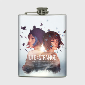 Фляга с принтом Life is strange Remaster  в Рязани, металлический корпус | емкость 0,22 л, размер 125 х 94 мм. Виниловая наклейка запечатывается полностью | Тематика изображения на принте: firewalk | life is strange | life is strange 2 | life is strange 2 squad | remaster | remastered | squad | лайф из стрэндж | стрендж