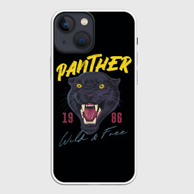 Чехол для iPhone 13 mini с принтом Пантера 1986 в Рязани,  |  | 1986 | panther | джунгли | дикая | кошка | пантера