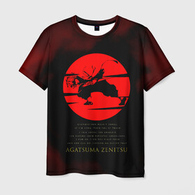 Мужская футболка 3D с принтом Agatsuma Zenitsu Kimetsu no Yaiba в Рязани, 100% полиэфир | прямой крой, круглый вырез горловины, длина до линии бедер | Тематика изображения на принте: demon slayer | kamado | kimetsu no yaiba | nezuko | tanjiro | аниме | гию томиока | зеницу агацума | иноске хашибира | камадо | клинок | корзинная девочка | манга | музан кибуцуджи | незуко | рассекающий демонов | танджиро