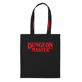 Шоппер 3D с принтом Stranger Dungeon Master в Рязани, 100% полиэстер | Плотность: 200 г/м2; Размер: 34×35 см; Высота лямок: 30 см | aniki | billy | boss | boy | bucks | dark | deep | door | dungeon | fantasy | gachi | gachimuchi | gym | hundred | master | muchi | next | stranger | the | things | three | van | wee | билли | ван | гачи | гачимучи | дела | мучи |