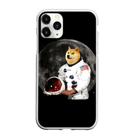 Чехол для iPhone 11 Pro матовый с принтом Доги Космонавт в Рязани, Силикон |  | doge | earth | mars | meme | moon | nasa | space | star | usa | америка | гагарин | доги | животные | звезда | земля | корги | космонавт | космос | луна | марс | мем | наса | планета | прикол | собака | сша | флаг