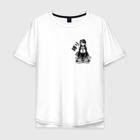 Мужская футболка хлопок Oversize с принтом Shibari в Рязани, 100% хлопок | свободный крой, круглый ворот, “спинка” длиннее передней части | Тематика изображения на принте: ahegao | anime | bandage | shibari | аниме | ахегао | бандаж | тян | шибари