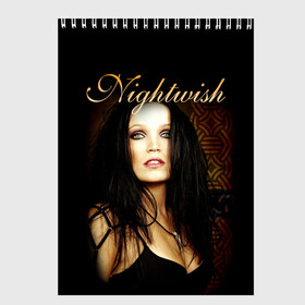 Скетчбук с принтом Nightwish в Рязани, 100% бумага
 | 48 листов, плотность листов — 100 г/м2, плотность картонной обложки — 250 г/м2. Листы скреплены сверху удобной пружинной спиралью | havy metal | music band | nightwish | nuclear blast | tarja | найтвиш | симфоник метал | тарья | туомас холопайнен | турунен | эмппу вуоринен