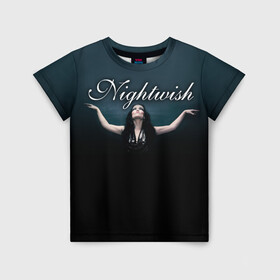 Детская футболка 3D с принтом Nightwish with Tarja в Рязани, 100% гипоаллергенный полиэфир | прямой крой, круглый вырез горловины, длина до линии бедер, чуть спущенное плечо, ткань немного тянется | Тематика изображения на принте: nightwish | tarja | tarja turanen | turunen | найтвиш | тарья | тарья турунен | турунен