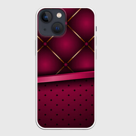 Чехол для iPhone 13 mini с принтом Luxury Red в Рязани,  |  | green | luxury | versace | vip | абстракция | версаче | вип | паттерн | роскошь | текстуры