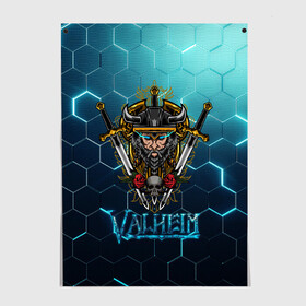 Постер с принтом Valheim Neon Samurai в Рязани, 100% бумага
 | бумага, плотность 150 мг. Матовая, но за счет высокого коэффициента гладкости имеет небольшой блеск и дает на свету блики, но в отличии от глянцевой бумаги не покрыта лаком | fantasy | mmo | valheim | valve | валхейм | вальхейм | викинги | выживалка | игра | королевская битва | ммо | ролевая игра | фэнтази