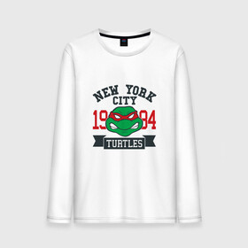 Мужской лонгслив хлопок с принтом NYC Raphael в Рязани, 100% хлопок |  | donatello | leonardo | michelangelo | ninja | pizza | raphael | turtles | донателло | животные | карате | комикс | комиксы | леонардо | микеланджело | мультфильм | мутант | мутанты | ниндзя | пицца | рафаэль | сплинтер | супергерой