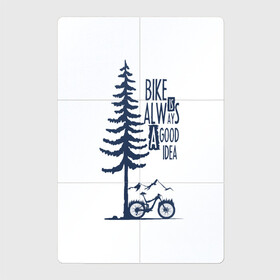 Магнитный плакат 2Х3 с принтом Gooood Idea в Рязани, Полимерный материал с магнитным слоем | 6 деталей размером 9*9 см | mtb | байк | велосипед | горы | дерево | лес | мтб | спорт