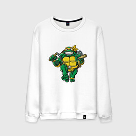 Мужской свитшот хлопок с принтом Michelangelo в Рязани, 100% хлопок |  | donatello | leonardo | michelangelo | ninja | pizza | raphael | turtles | донателло | животные | карате | комикс | комиксы | леонардо | микеланджело | мультфильм | мутант | мутанты | ниндзя | пицца | рафаэль | сплинтер | супергерой