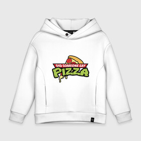 Детское худи Oversize хлопок с принтом Say Pizza в Рязани, френч-терри — 70% хлопок, 30% полиэстер. Мягкий теплый начес внутри —100% хлопок | боковые карманы, эластичные манжеты и нижняя кромка, капюшон на магнитной кнопке | donatello | leonardo | michelangelo | ninja | pizza | raphael | turtles | донателло | животные | карате | комикс | комиксы | леонардо | микеланджело | мультфильм | мутант | мутанты | ниндзя | пицца | рафаэль | сплинтер | супергерой