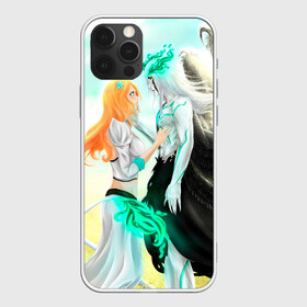 Чехол для iPhone 12 Pro с принтом Bleach Grimmjow and Orihime в Рязани, силикон | область печати: задняя сторона чехла, без боковых панелей | bleach brave souls bleach anime art гриммджоу и орихиме  grimmjow and orihime