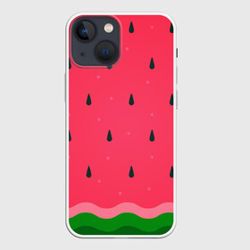 Чехол для iPhone 13 mini с принтом Текстура арбуза в Рязани,  |  | background | seeds | texture | watermelon | арбуз | косточки | семечки | текстура | фон