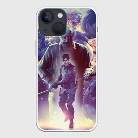 Чехол для iPhone 13 mini с принтом Resident Evil 25 летие в Рязани,  |  | albert wesker | anniversary | biohazard | chris redfield | claire | corporation | games | jill valentine | leon kennedy | nemesis | raccoon city | tyrant | umbrella | village | zombie | ада | деревня | джилл | зомби | игры | клэр | корпорация амбрелла | к