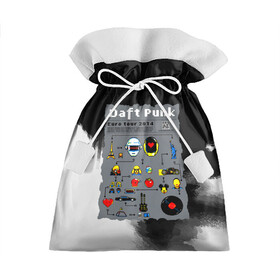 Подарочный 3D мешок с принтом daft punk modern в Рязани, 100% полиэстер | Размер: 29*39 см | by craig drake | daft punk | madeinkipish | thomas bangalter | дафт панк | маски | тома и ги мануэль