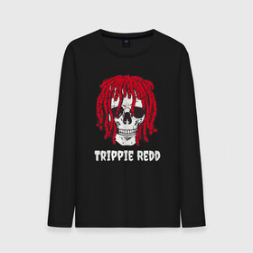 Мужской лонгслив хлопок с принтом TRIPPIE REDD в Рязани, 100% хлопок |  | 1400 | big | rap | red | redd | trippie | ред | редд | рэд | рэдд | триппи