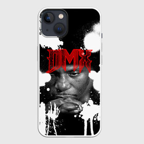 Чехол для iPhone 13 с принтом Рэпер DMX в Рязани,  |  | dmx | hip | hip hop | hop | music | rap | бультерьер | бурбуль | дмикс | дог | питбули | питбуль | реп | ротвейлер | рэп | собаки | хип хоп | черно белая фотография