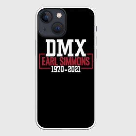 Чехол для iPhone 13 mini с принтом Earl Simmons 1970 2021 (DMX) в Рязани,  |  | Тематика изображения на принте: 1970 | 2021 | 50 | cent | coast | cube | dmx | earl | east | gangsta | hardcore | hip | hop | ice | in | legend | music | pace | rap | requiescat | rip | simmons | гангстер | легенда | музыка | рип | рэп | рэпер | симмонс | хип | хоп | эрл